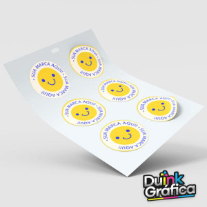 Adesivos 4x4 Vinil Branco 4x4 4x0 Brilho Com Recorte 